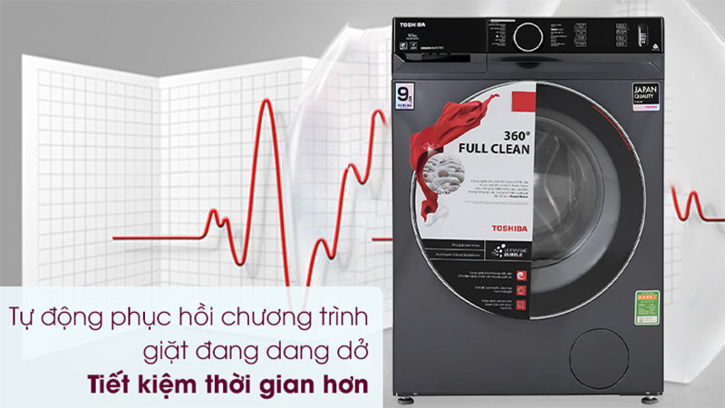 Máy giặt Inverter 9.5 Kg Toshiba TW-BK105G4V(MG) - Hàng chính hãng