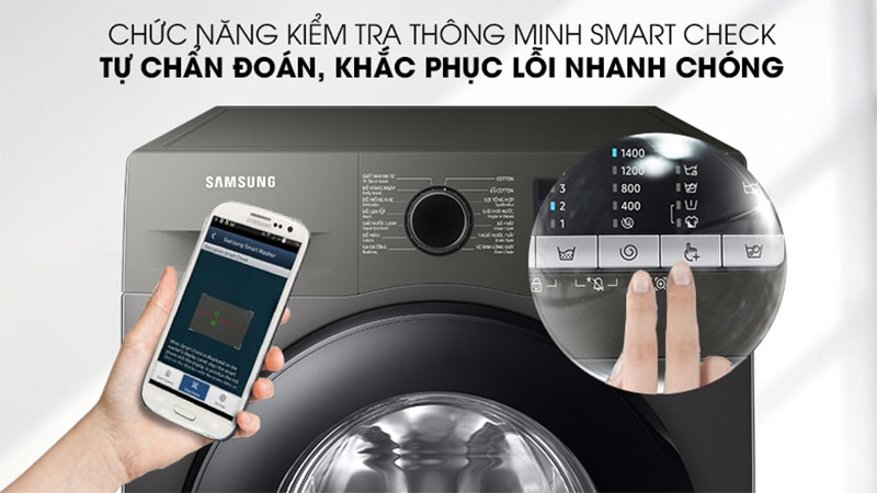 Máy giặt Inverter 9.5kg Samsung WW95TA046AX/SV - Hàng chính hãng
