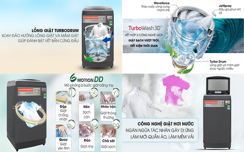 Máy giặt Inverter LG TH2113SSAK