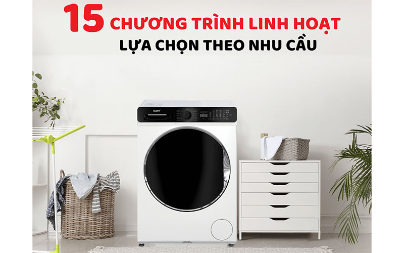 Máy giặt Kaff KF-MFC1269T3W/B - Hàng chính hãng