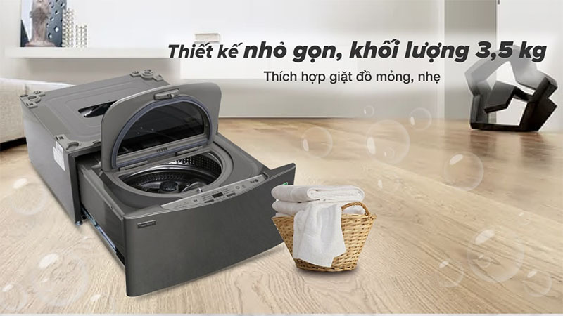Thiết kế của Máy giặt LG TWINWash T2735NWLV