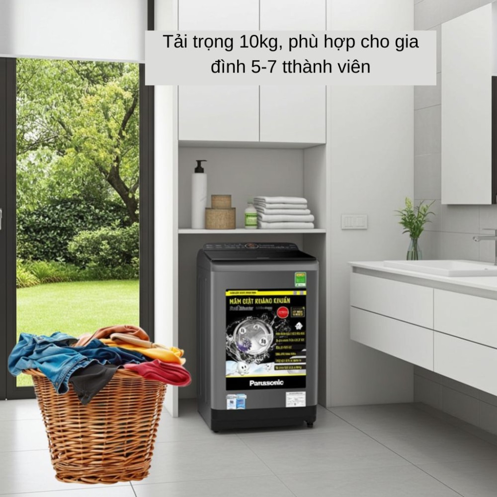Máy giặt Panasonic 10Kg NA-F100A9DRV - Hàng chính hãng