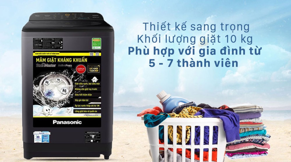 Máy giặt Panasonic 10Kg NA-F100A9DRV - Hàng chính hãng