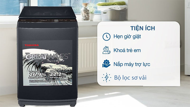 Tiện ích của Máy giặt Toshiba AW-M1100JV(MK)