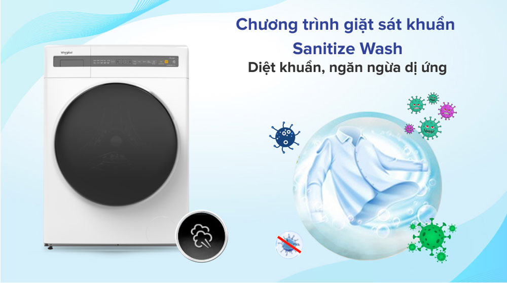 Máy giặt Whirlpool FWEB8002FW - Hàng chính hãng
