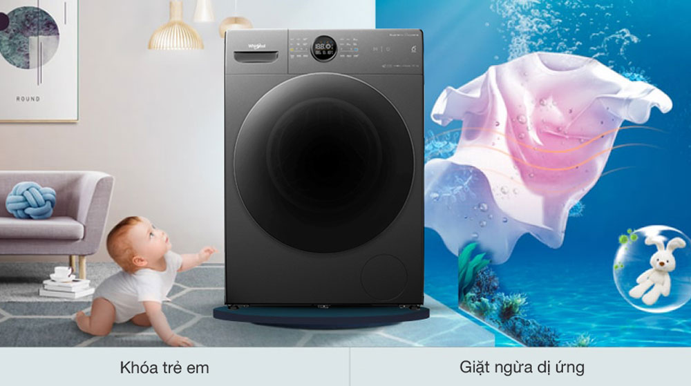 Máy giặt Whirlpool FWMD10502FG (10.5 kg) - Hàng chính hãng