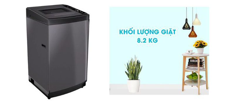 Khối lượng giặt 8.2kg phù hợp gia đình 2-4người
