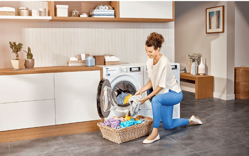 Máy giặt Beko Inverter 9 kg WCV9648XSTM - Hàng chính hãng