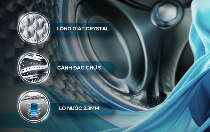 Máy giặt Casper inverter 9.5 kg WF-95VG5 - Hàng chính hãng