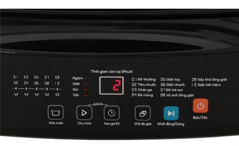 Máy giặt Casper 9 kg WT-9NB3 - Hàng chính hãng
