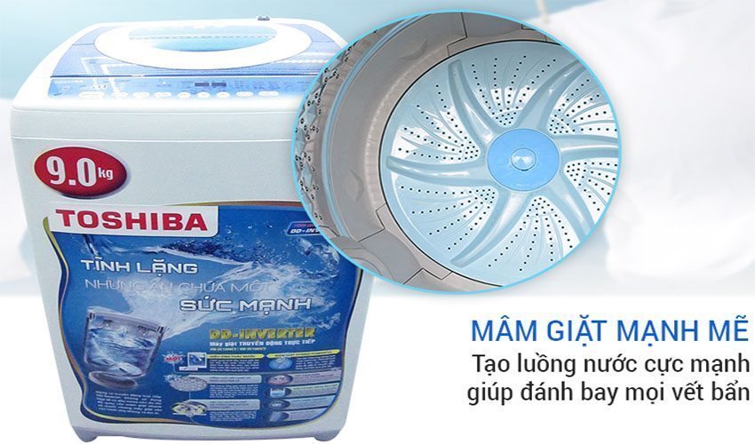 Máy giặt cửa trên Inverter Toshiba AW-DC1000CV - Hàng chính hãng
