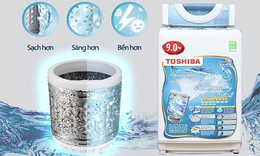 Chất liệu của máy giặt cửa trên Inverter Toshiba AW-DC1005CV(WB)