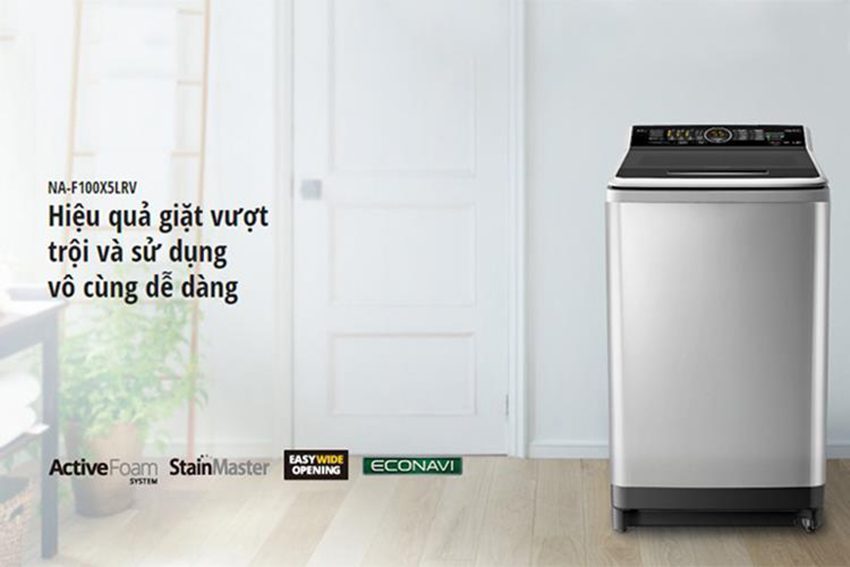Máy giặt cửa trên Panasonic NA-F100X5LRV (10kg) - Hàng chính hãng