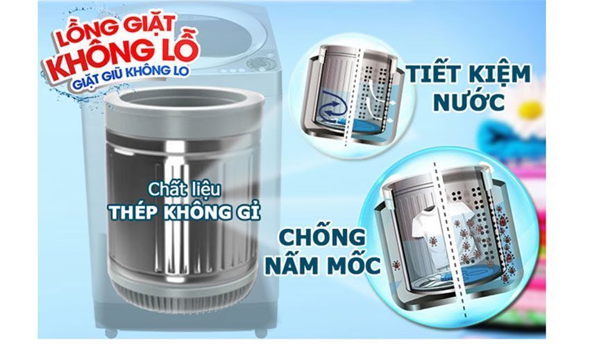 Máy giặt cửa trên Sharp ES-U80GV-H  - Hàng chính hãng
