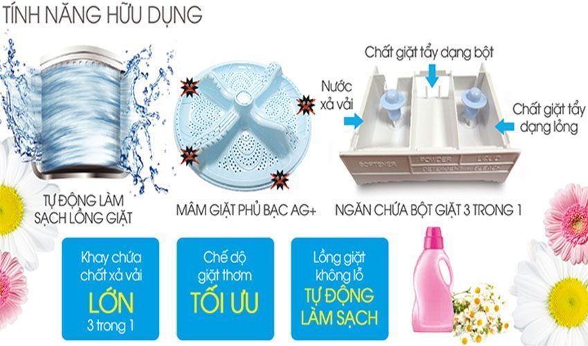 Tính năng của máy giặt cửa trên Sharp ES-U95HV-S