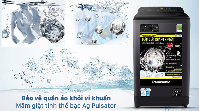 Mâm giặt kháng khuẩn Ag Pulsator ngăn ngừa sự phát triển vi khuẩn, nấm mốc