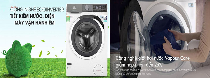 Máy giặt cửa trước Electrolux EWF9023BDWA - Hàng chính hãng