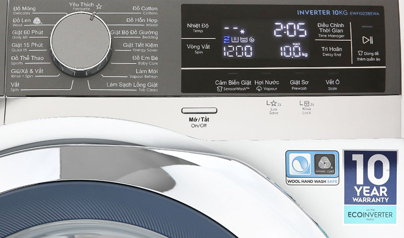 Máy giặt cửa trước Electrolux EWF9023BDWA - Hàng chính hãng