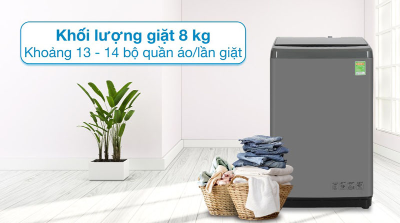 Máy giặt Hisense 8 kg WTZQ8012UT - Hàng chính hãng