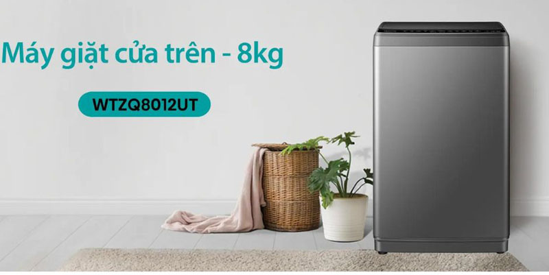 Máy giặt Hisense 8 kg WTZQ8012UT - Hàng chính hãng