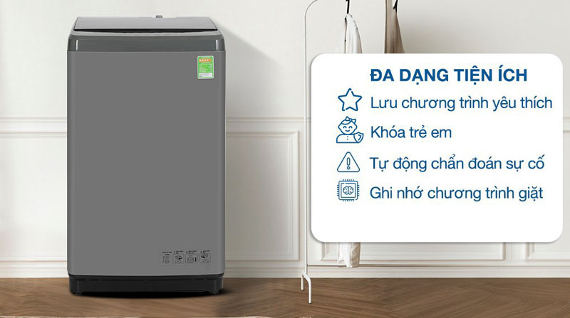 Máy giặt Hisense 8 kg WTZQ8012UT - Hàng chính hãng