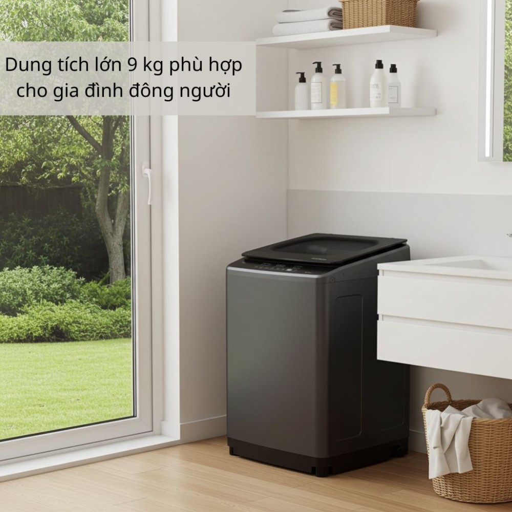 Máy giặt Hitachi inverter LTL 09MV00 GG - Hàng chính hãng