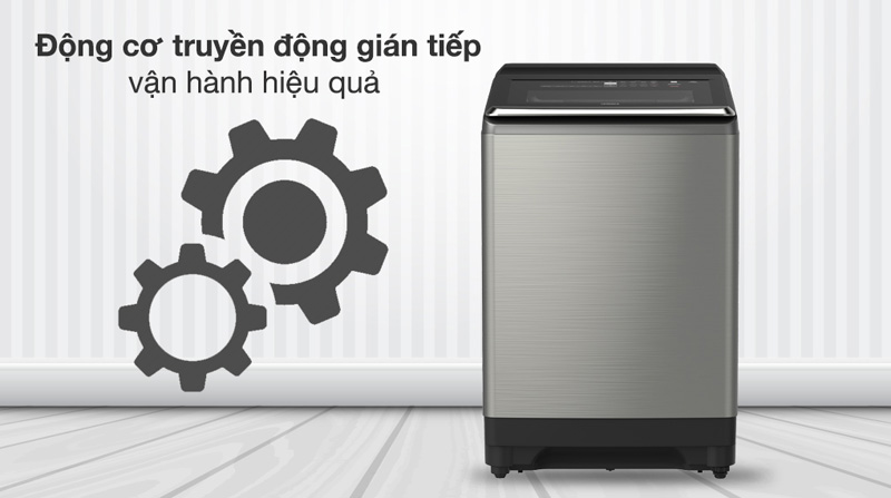 Động cơ truyền động gián tiếp (dây Curoa), vận hành êm ái, tiết kiệm điện năng
