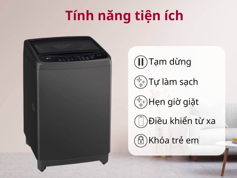 Máy giặt LG inverter 17 kg TV2517SV7J - Hàng chính hãng