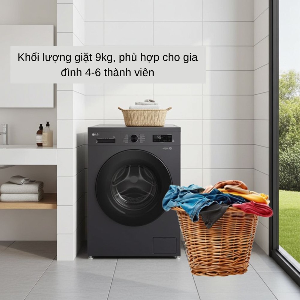 Máy giặt LG inverter 9 kg FB1209S5M - Hàng chính hãng