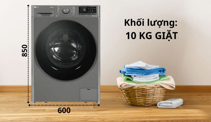 Máy giặt LG inverter 10 kg FV1410S4M1 - Hàng chính hãng