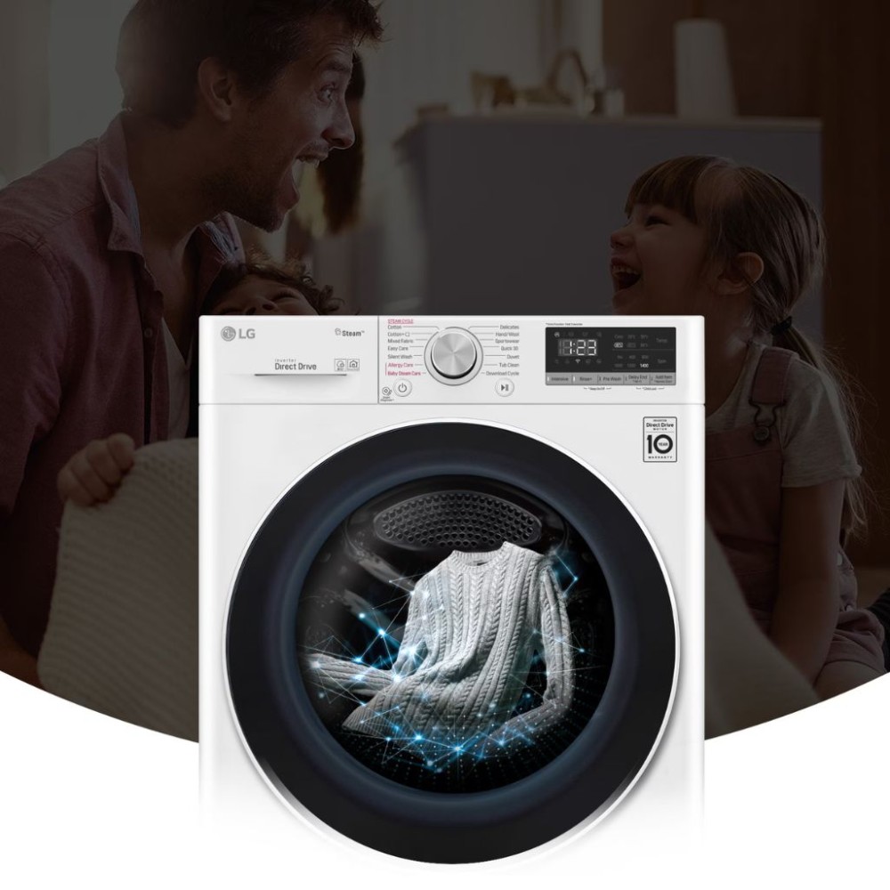 Máy giặt LG AI DD Inverter 10 kg FV1410S4W1 - Hàng chính hãng