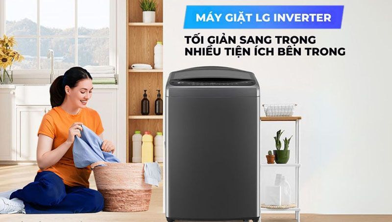Máy giặt lồng đứng LG Inverter 14kg T2514VBTB - Hàng chính hãng