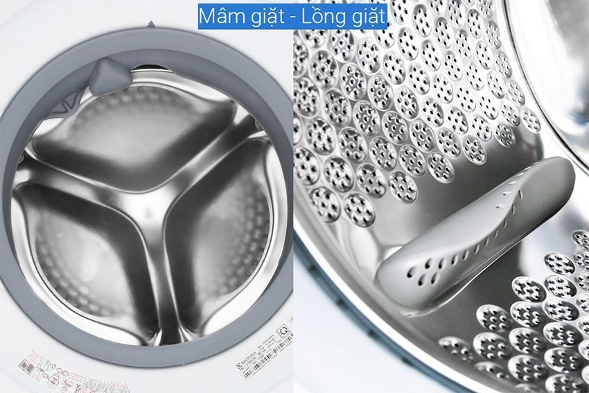 Máy giặt lồng ngang Inverter Electrolux EWF8024BDWA với thiết kế lồng giặt Lily