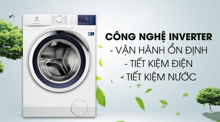 Máy giặt lồng ngang Inverter Electrolux EWF8024BDWA được ứng dụng công nghệ tiết kiệm điện hiệu quả