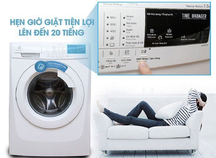 Máy giặt lồng ngang Electrolux EWF85743 7.5kg - Hàng chính hãng