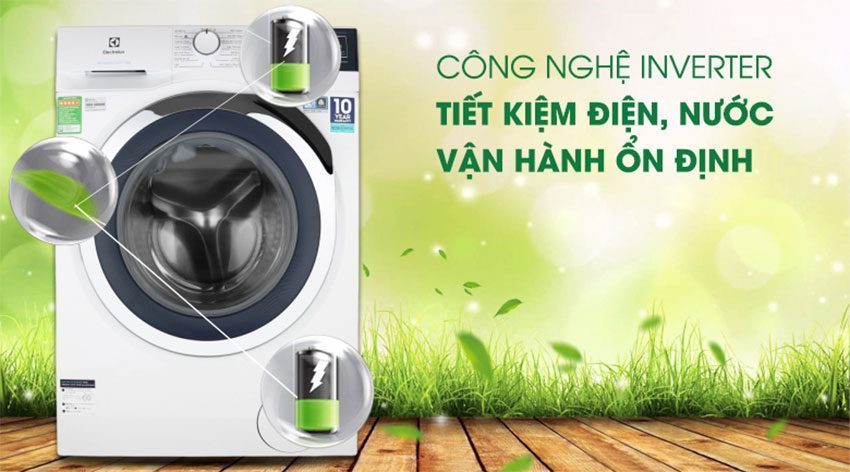 Máy giặt lồng ngang Inverter Electrolux EWF9024BDWB - Hàng chính hãng