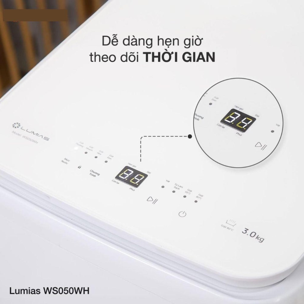 Máy giặt mini Lumias WS050WH - Hàng chính hãng