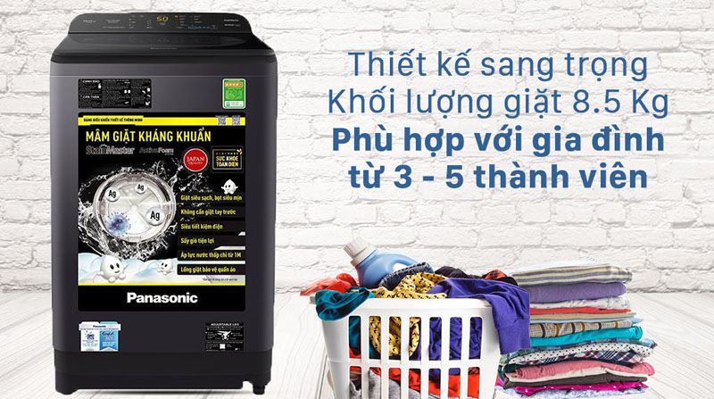 Máy giặt Panasonic NA-F85A9DRV - 8.5kg - Hàng chính hãng