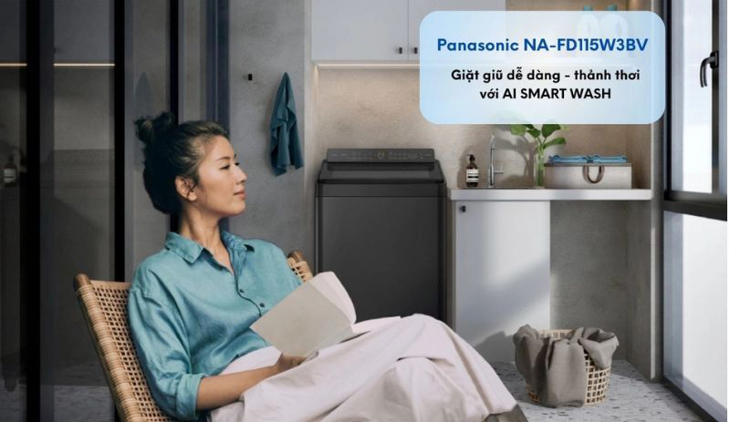 Máy giặt Panasonic Inverter 11.5 kg NA-FD115W3BV - Hàng chính hãng