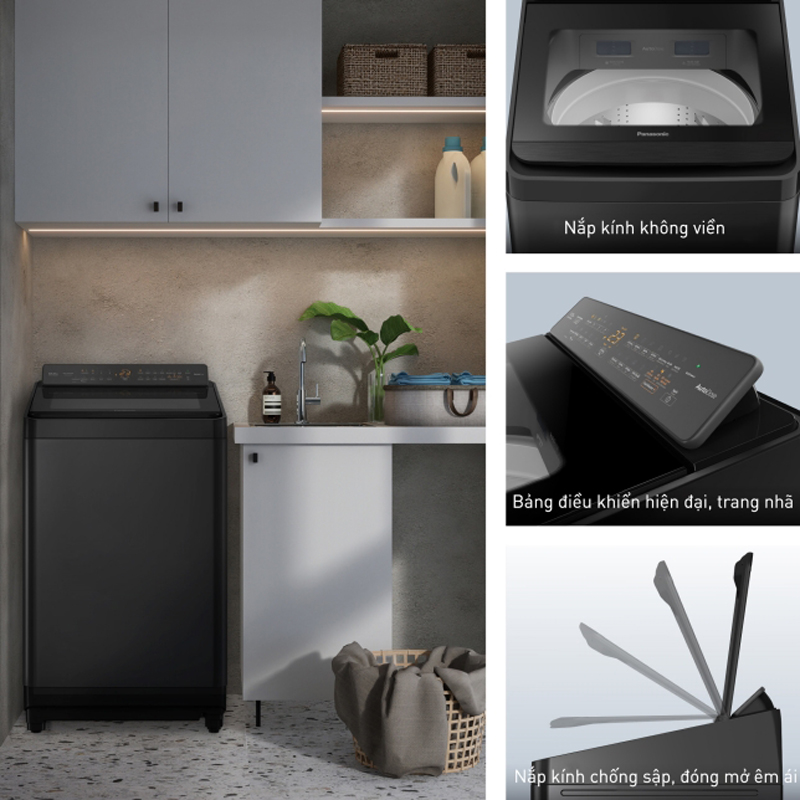 Máy giặt Panasonic Inverter 11.5 kg NA-FD115W3BV - Hàng chính hãng