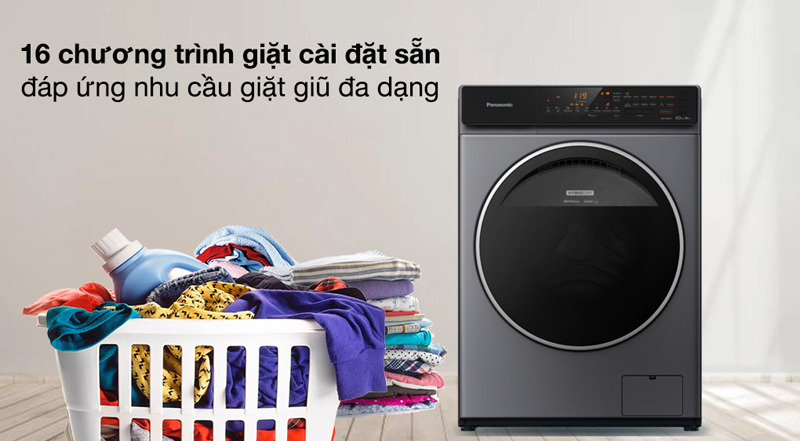 Máy giặt sấy Panasonic Inverter 9 kg NA-S96FC1LVT - Hàng chính hãng