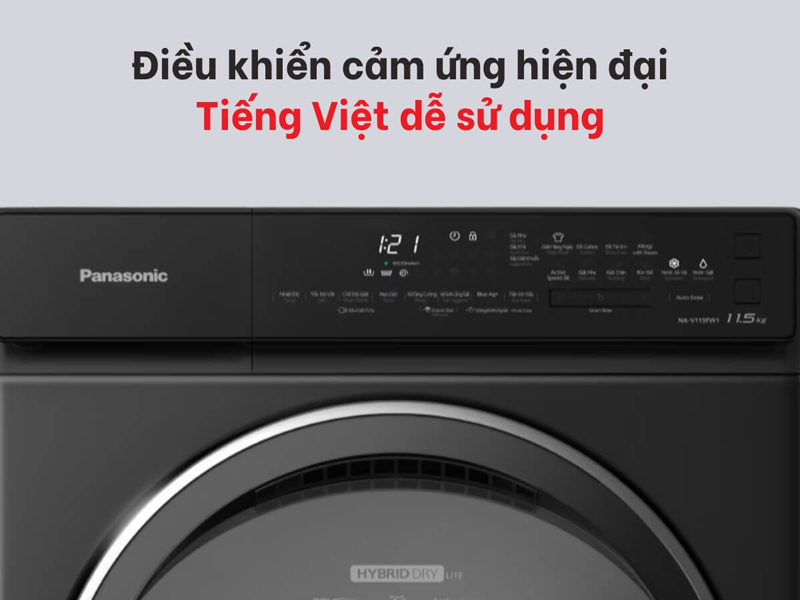 Máy giặt Panasonic Inverter NA-V115FW1BV - Hàng chính hãng