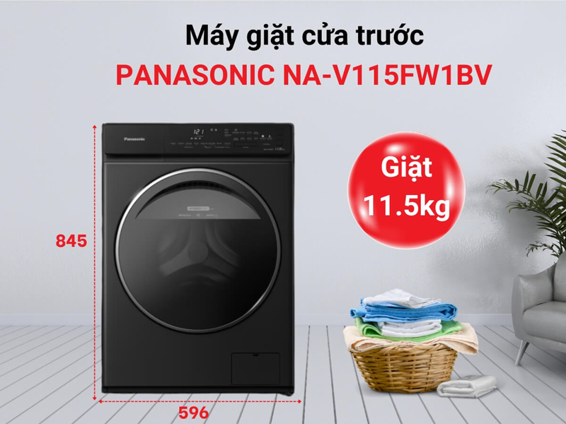 Máy giặt Panasonic Inverter NA-V115FW1BV - Hàng chính hãng