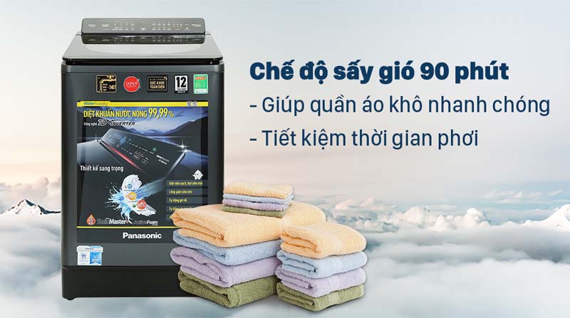 Máy giặt Panasonic Inverter NA-FD14V1BRV - 14kg - Hàng chính hãng