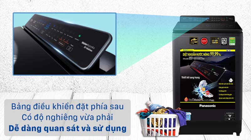 Máy giặt Panasonic Inverter NA-FD14V1BRV - 14kg - Hàng chính hãng