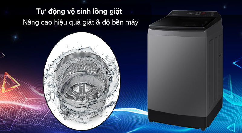 Máy giặt Samsung Inverter 10.5 kg WA10CG5745BDSV - Hàng chính hãng