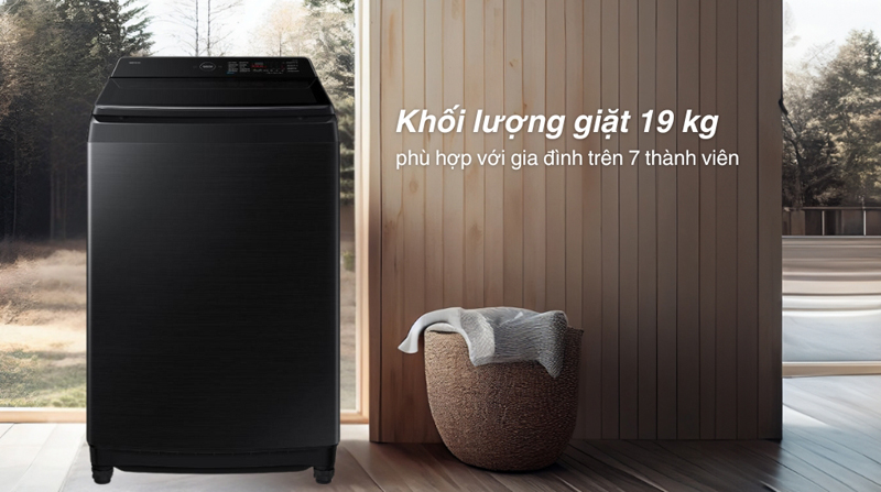 Máy giặt Samsung Inverter 19 kg WA80F19B9BSV  - Hàng chính hãng
