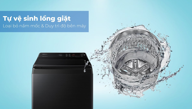 Máy giặt Samsung Inverter 14 kg WA14CG5745BVSV - Hàng chính hãng