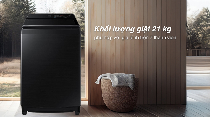 Khối lượng giặt phù hợp với gia đình đông thành viên hoặc tiệm giặt ủi