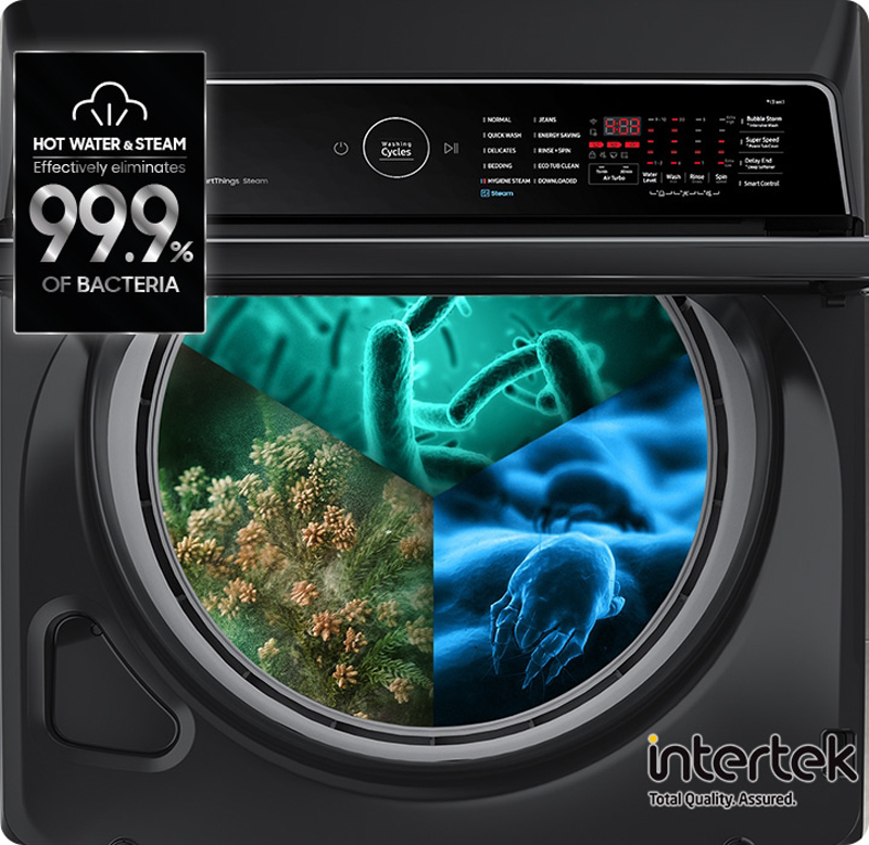 Công nghệ giặt hơi nước, loại bỏ vi khuẩn